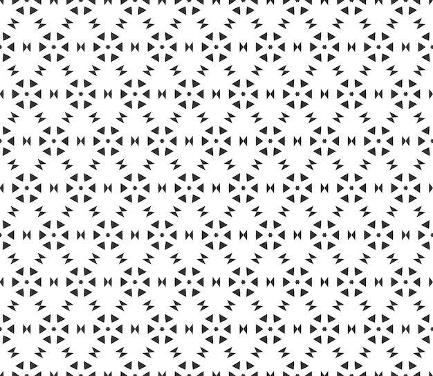 Abstract geometric Seamless pattern Repeating geometric Black and white texture geometric decoration