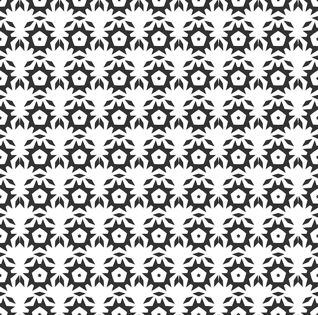 Abstract geometric Seamless pattern Repeating geometric Black and white texture geometric decoration