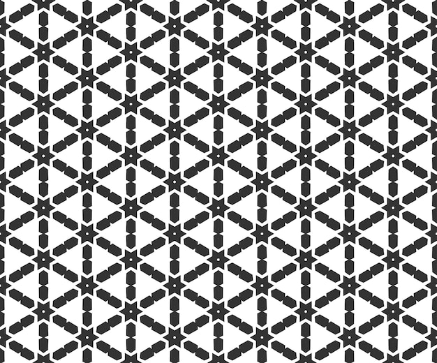 Abstract geometric Seamless pattern Repeating geometric Black and white texture geometric decoration