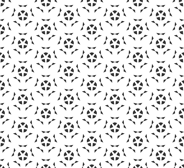 Abstract geometric Seamless pattern Repeating geometric Black and white texture geometric decoration