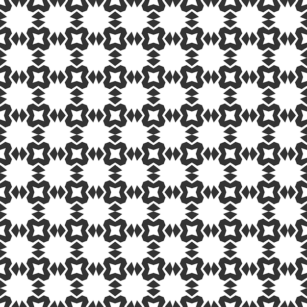 Abstract geometric Seamless pattern Repeating geometric Black and white texture