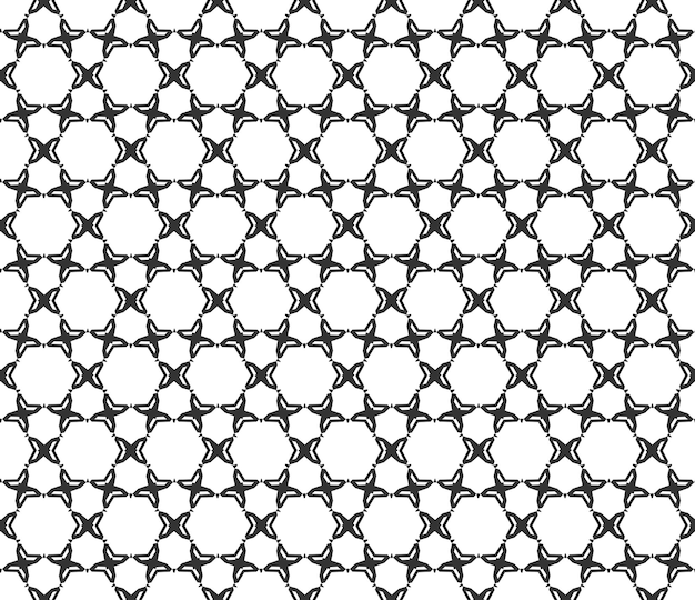 Abstract geometric Seamless pattern Repeating geometric Black and white texture