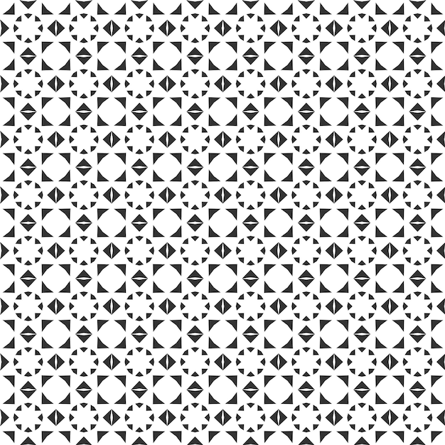 Abstract geometric Seamless pattern Repeating geometric Black and white texture