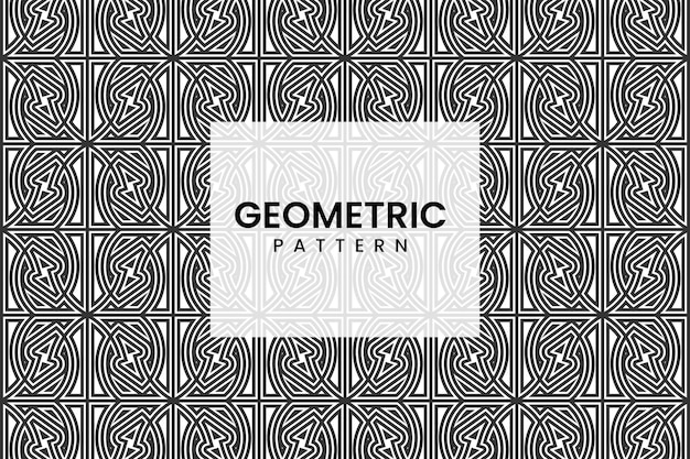 Abstract Geometric seamless shape lines pattern