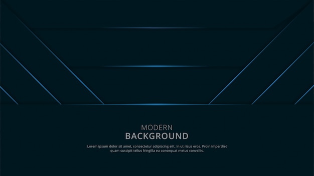 Abstract geometric shape background blue navy dark theme