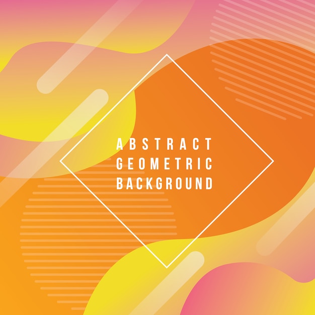 Abstract geometric shape background, modern abstract background with liquid shape and colorful gradient color