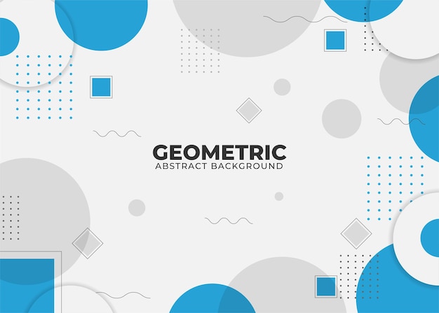 abstract geometric shape background with memphis style