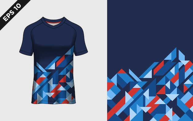 Abstract geometric shape design for uniform jersey background