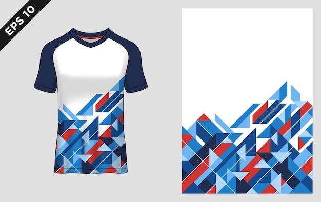 Abstract geometric shape design for uniform jersey background