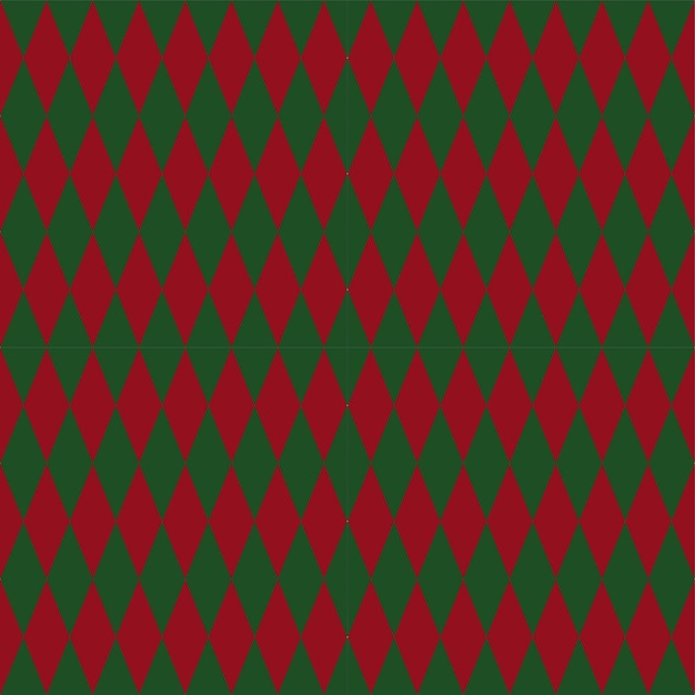 Abstract geometric shape spade green and red colorchristmas pattern background illsutration