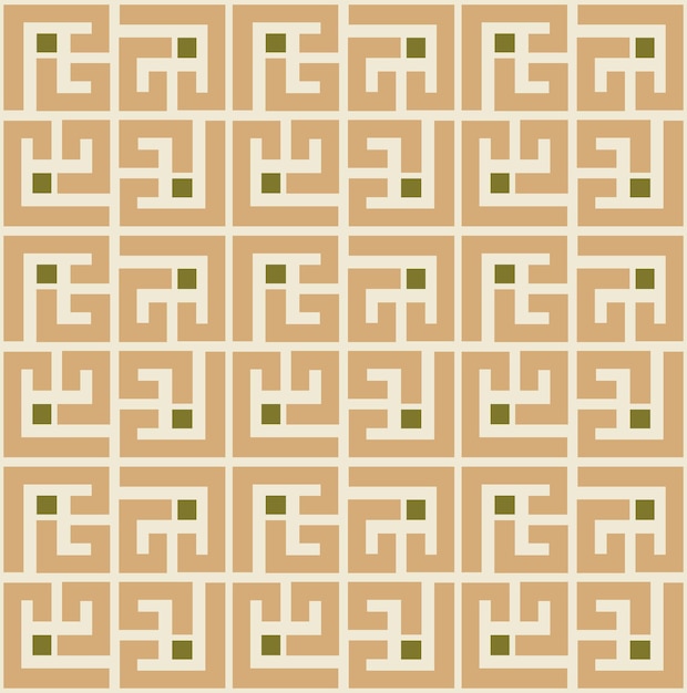 Abstract Geometric Squares Lines Art Deco Minimal Labyrinth Vector Pattern Trendy Fashion Colors