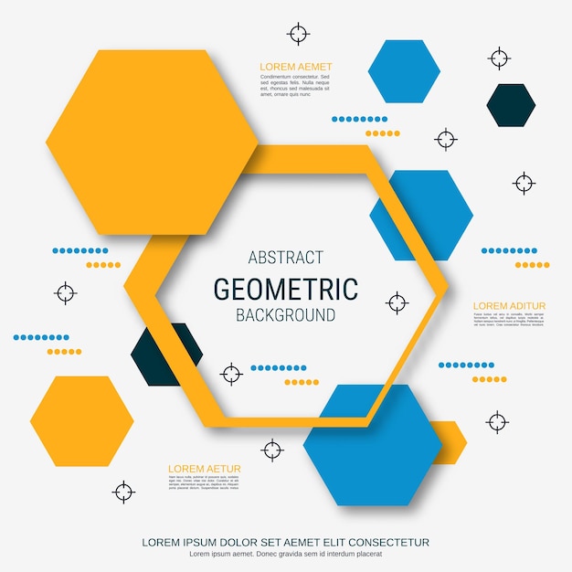 Abstract geometric style vector illustration