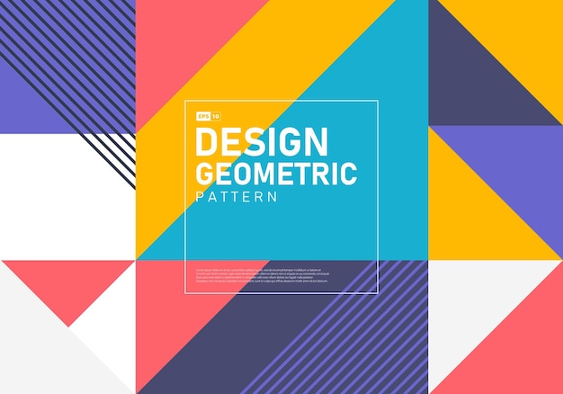 Abstract geometric symbol design decorative artwork design.