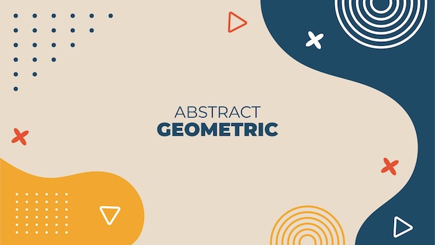 Abstract Geometric Vector Banner Background