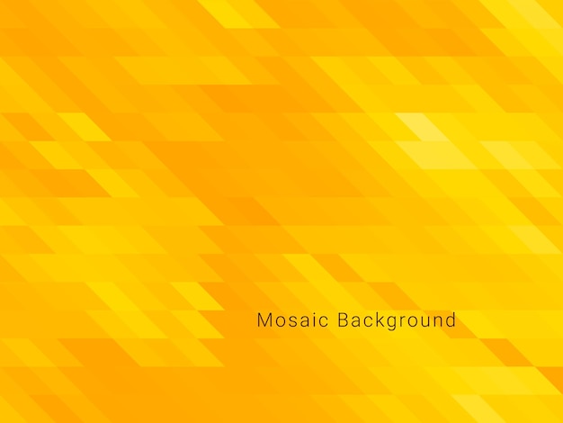 Abstract geometric yellow mosaic shape elegant background