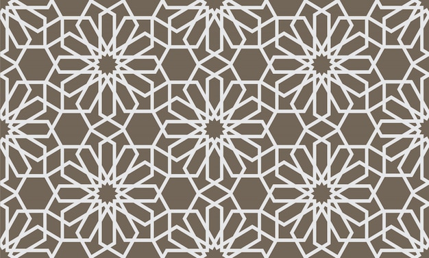 Abstract geometrical seamless pattern in Arabian style