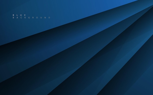 Abstract geomtric style deep blue background vector