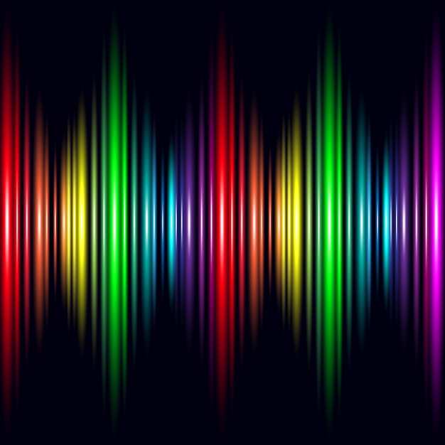 Abstract Glow Rainbow Light Effect vector background