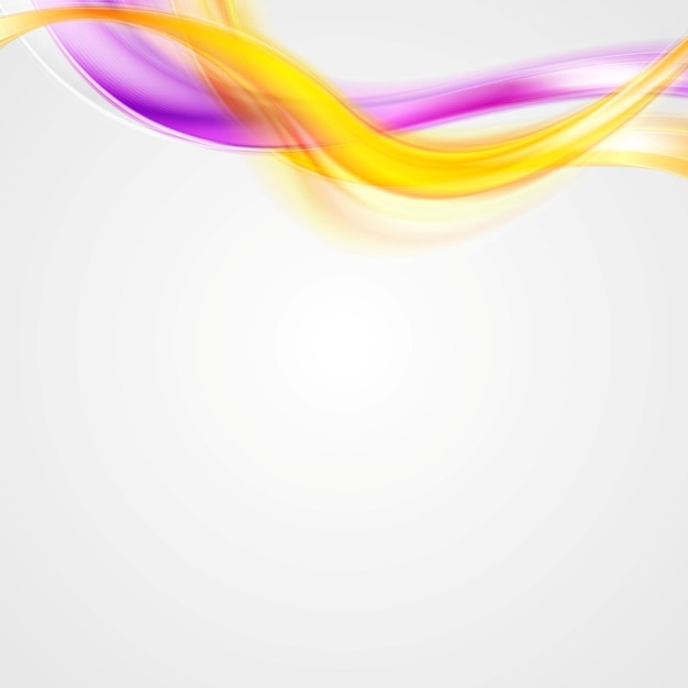 Abstract glowing colorful waves design Bright vector waves graphic design