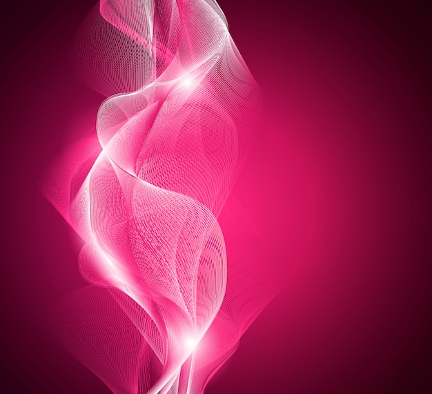 Abstract glowing light waves background