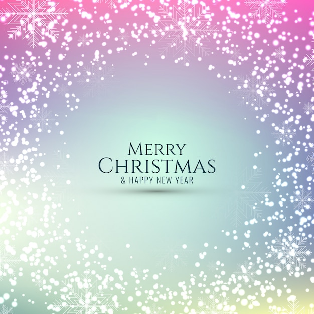 Abstract glowing Merry Christmas background