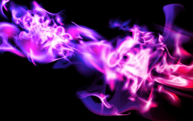 Abstract glowing pink smoke background