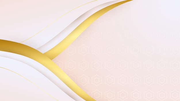 Abstract gold and white background