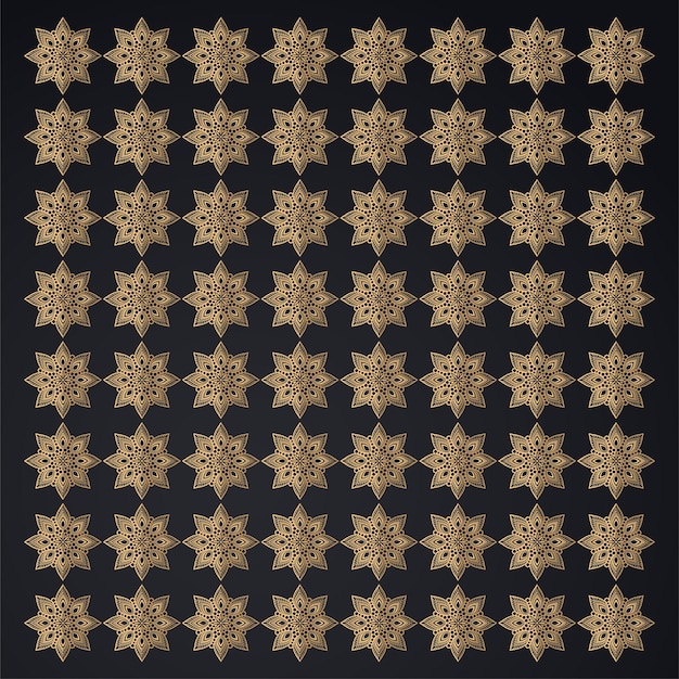 Abstract golden mandala element design pattern vector abstract Gold mandala pattern vector