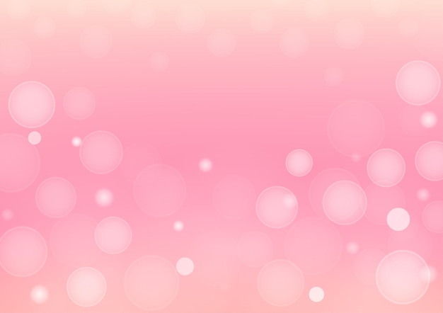 Abstract gradient background, bokeh light on pink pastel gradient color background vector