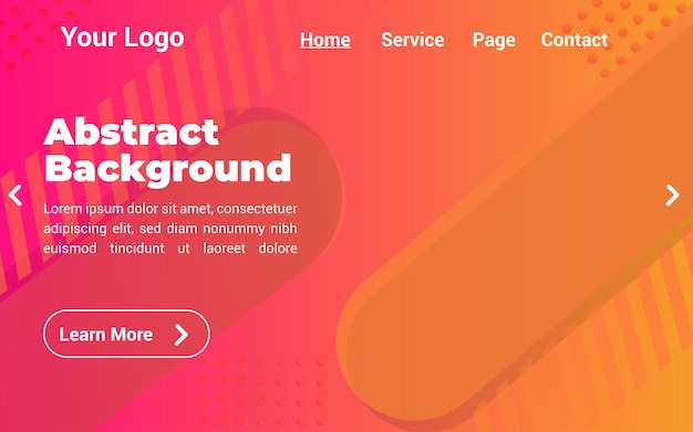 Abstract gradient background for web landing page 4