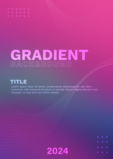 Abstract Gradient Background with Magenta Green and Blue Tones