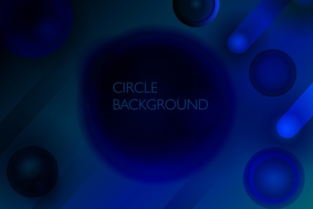 abstract gradient blue circle  background useful for web banner, cover and presentation.