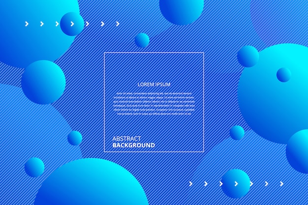 abstract gradient blue circles background