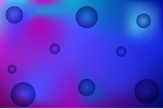 Abstract gradient bubble background blue and violet color