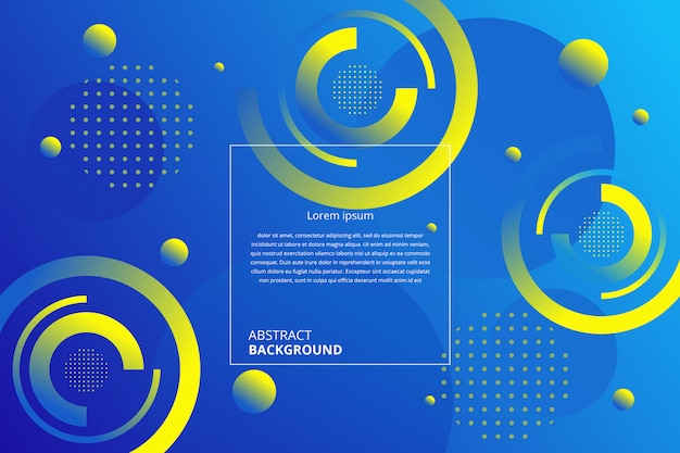 abstract gradient circles geometric background