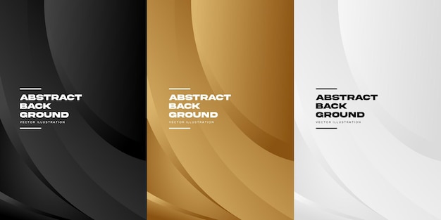 Abstract gradient color curve banner background