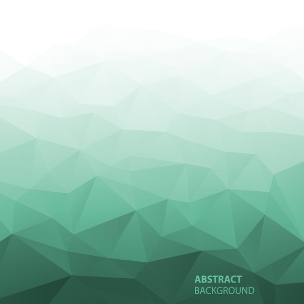 Abstract Gradient Green Geometric Background. Vector Illustration