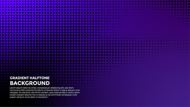 Abstract gradient Halftone grunge design background banner