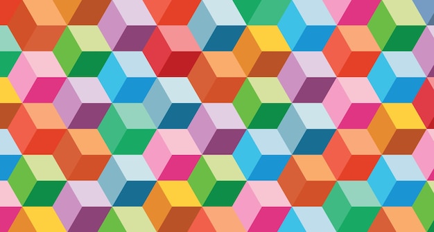 Abstract gradient Hexagonal geometric shapes background