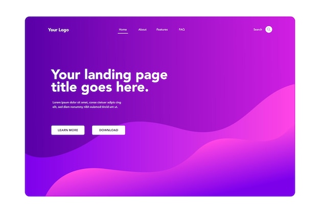 Abstract Gradient Landing Page 1