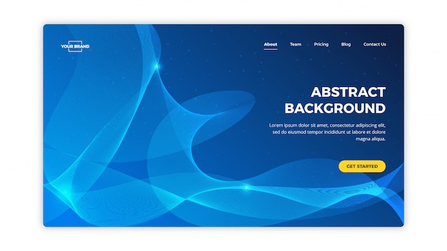 Abstract Gradient Landing Page