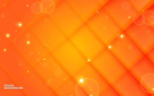 Abstract gradient Orange paper cut shape background