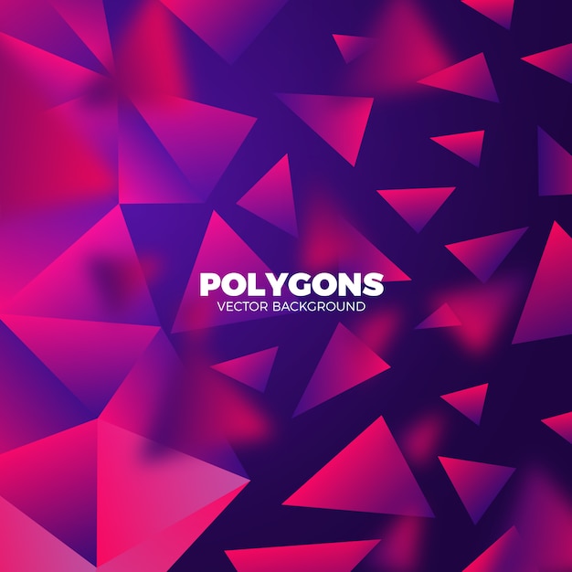 Abstract Gradient Polygon Background