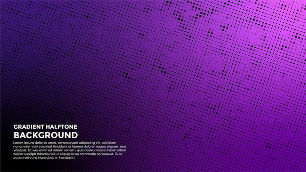 Abstract gradient violet Halftone grunge design background banner