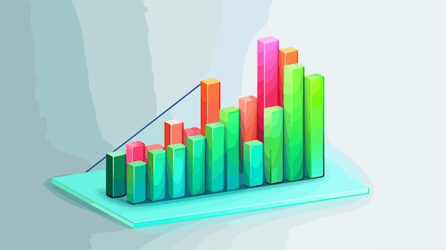 Abstract Graph Icon Illustration