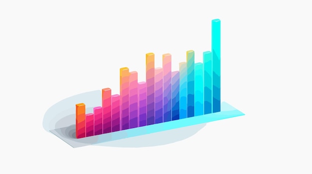 Abstract Graph Icon Illustration