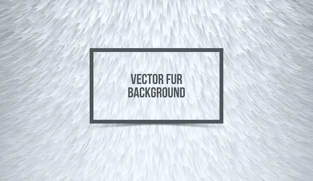 Vector abstract gray furry background imitation synthetic fur