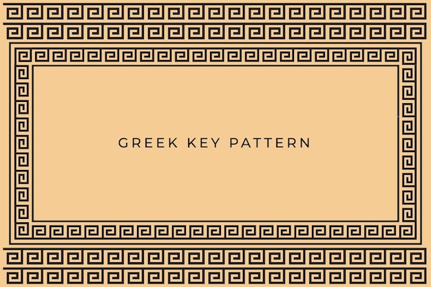 Abstract Greek pattern design and ornamental art Free Vector