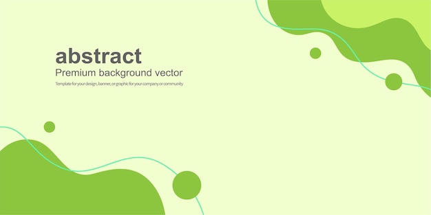 Abstract green background with beautiful fluid shapes. illustrator vector.