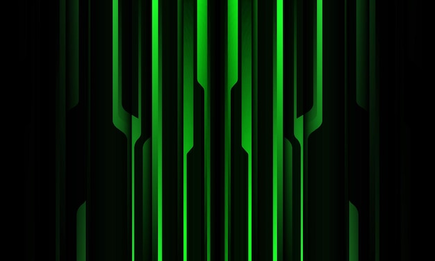 Abstract green black metallic shadow black line cyber geometric pattern design modern